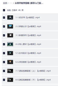 从零开始学剪辑教程 (新手入门实用版)