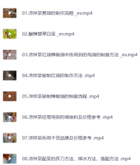 精品凉拌菜系列热卤系列课程