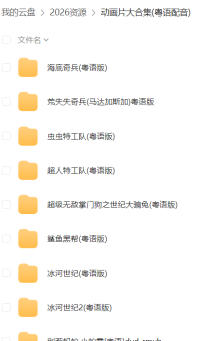 动画片大合集(粤语配音)